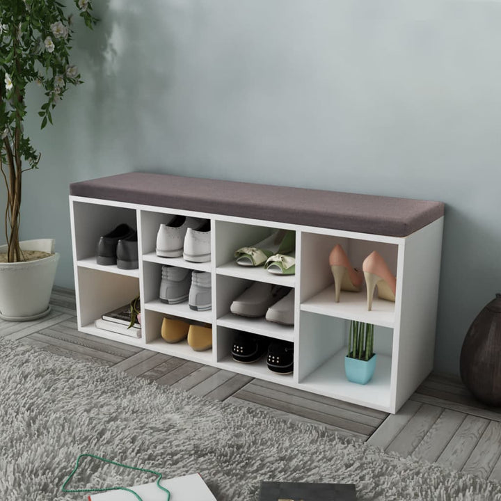 Bancă Pentru Pantofi, Gri Sonoma, 103X30X48 Cm, Lemn Prelucrat