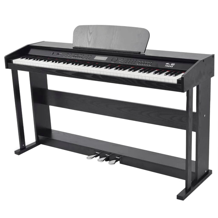 Pian Digital Cu 88 De Clape, Cu Pedale, Placă Melamină, Negru