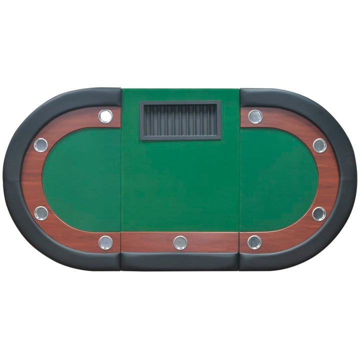 Masă Poker 10 Persoane, Zonă Dealer Și Suport Jetoane,