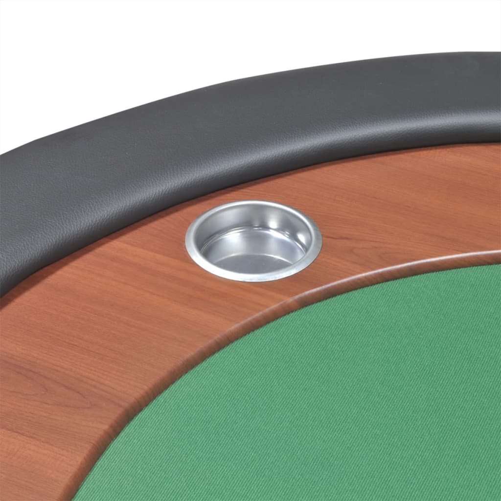 Masă Poker 10 Persoane, Zonă Dealer Și Suport Jetoane,