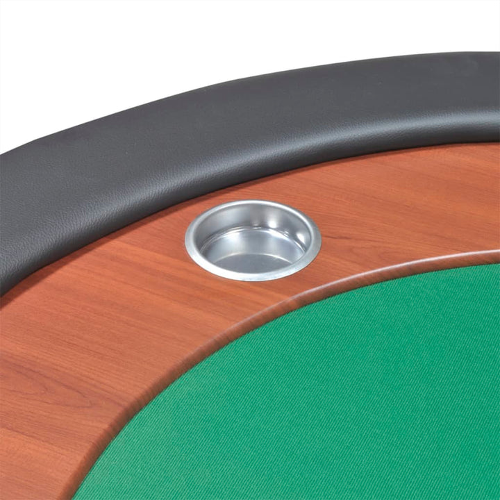 Masă Poker 10 Persoane, Zonă Dealer Și Suport Jetoane,