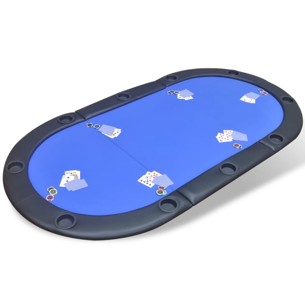 Blat De Masă De Poker Pentru 10 Jucători, Pliabil,