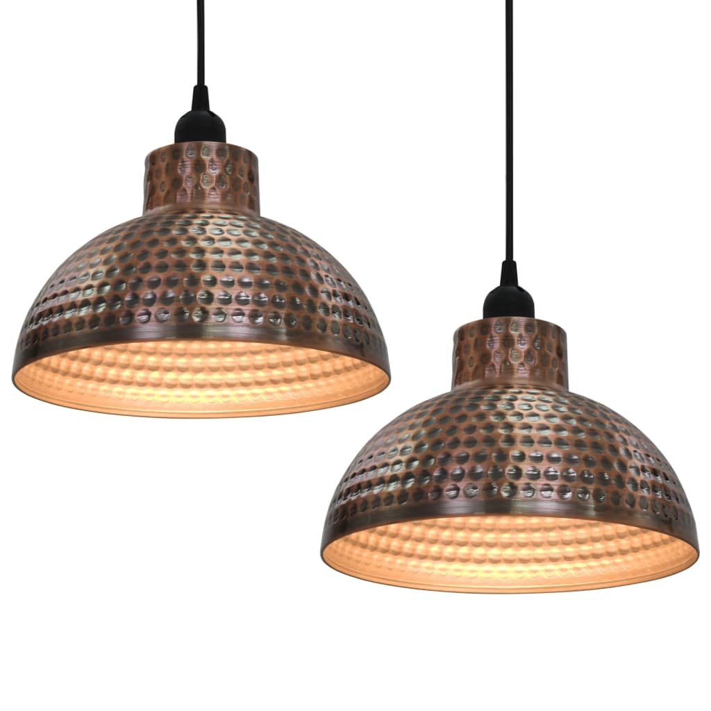 Lustre Semisferice De Culoare Arămie, 2 Buc.