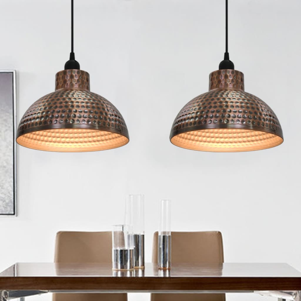 Lustre Semisferice De Culoare Arămie, 2 Buc.