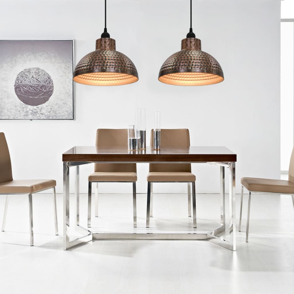 Lustre Semisferice De Culoare Arămie, 2 Buc.