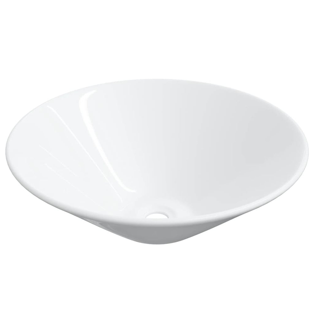 Chiuvetă Ceramică Rotundă, 2 Buc. (Nu Se Vinde Individual)