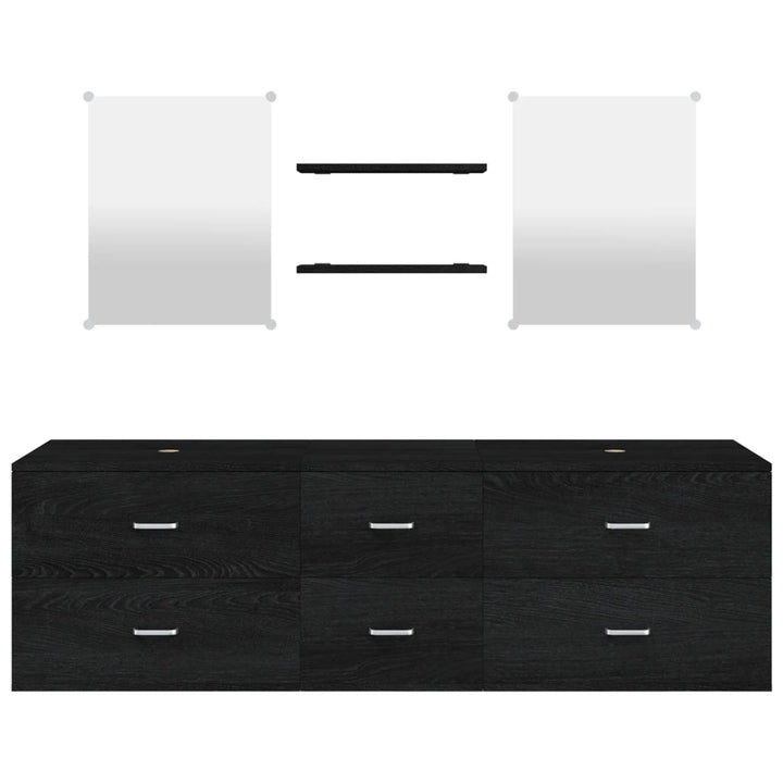 Set Mobilier De Baie, 5 Piese, , Lemn Prelucrat