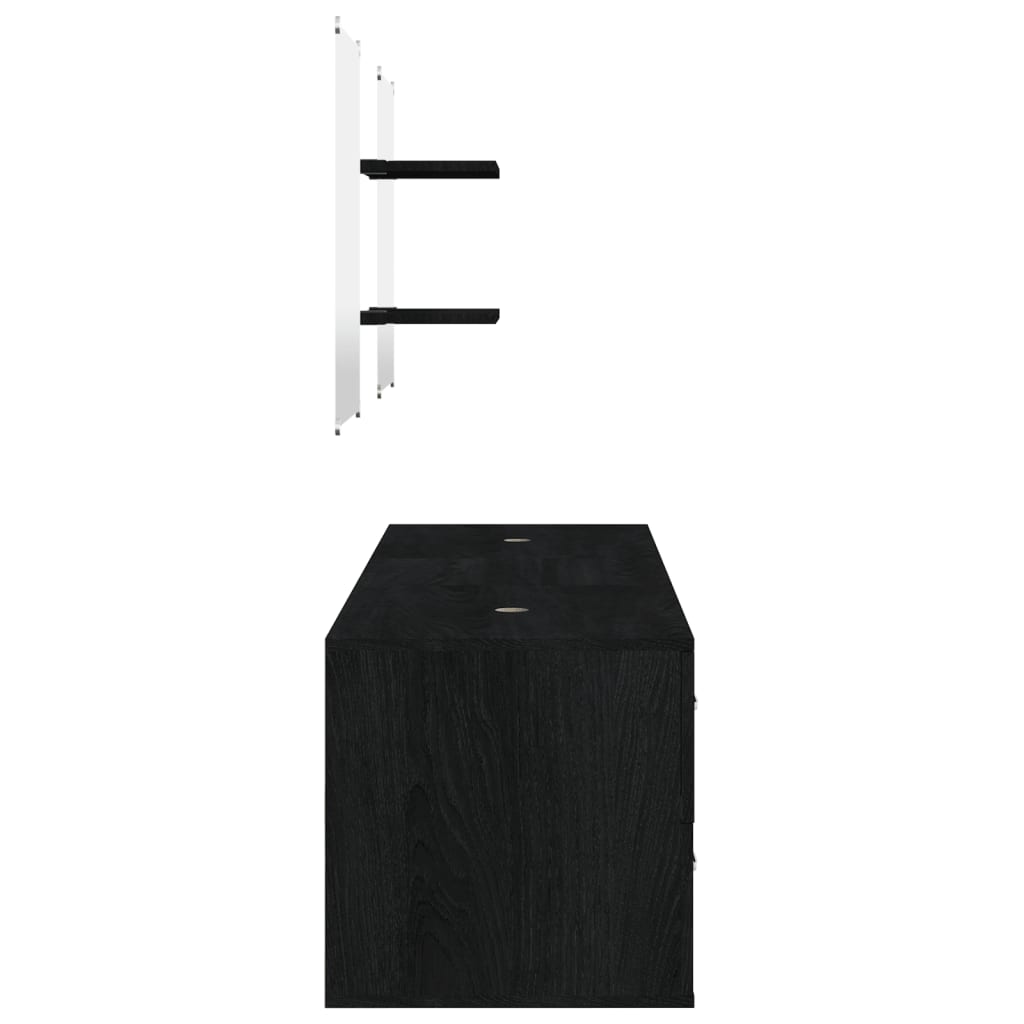 Set Mobilier De Baie, 5 Piese, , Lemn Prelucrat