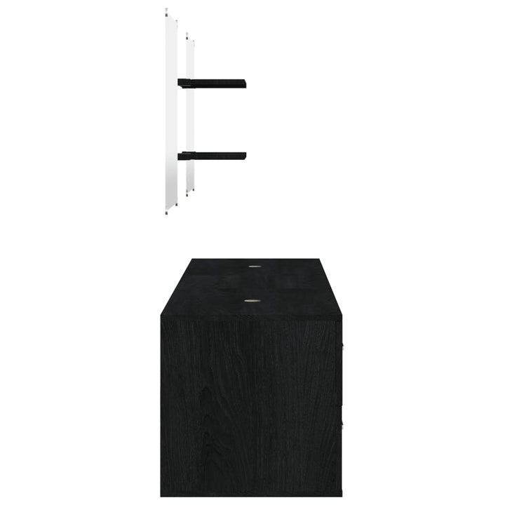 Set Mobilier De Baie, 5 Piese, , Lemn Prelucrat