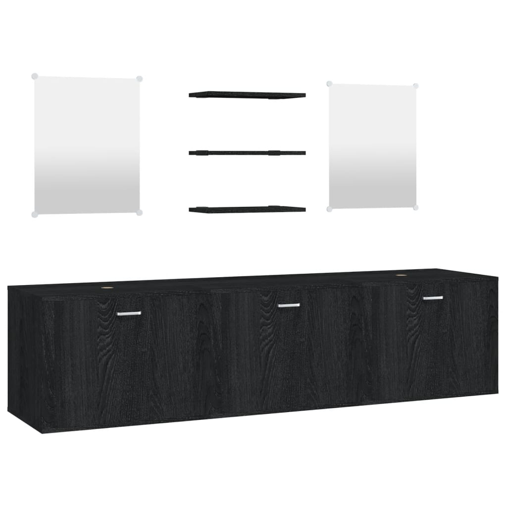 Set Mobilier De Baie, 6 Piese, , Lemn Prelucrat