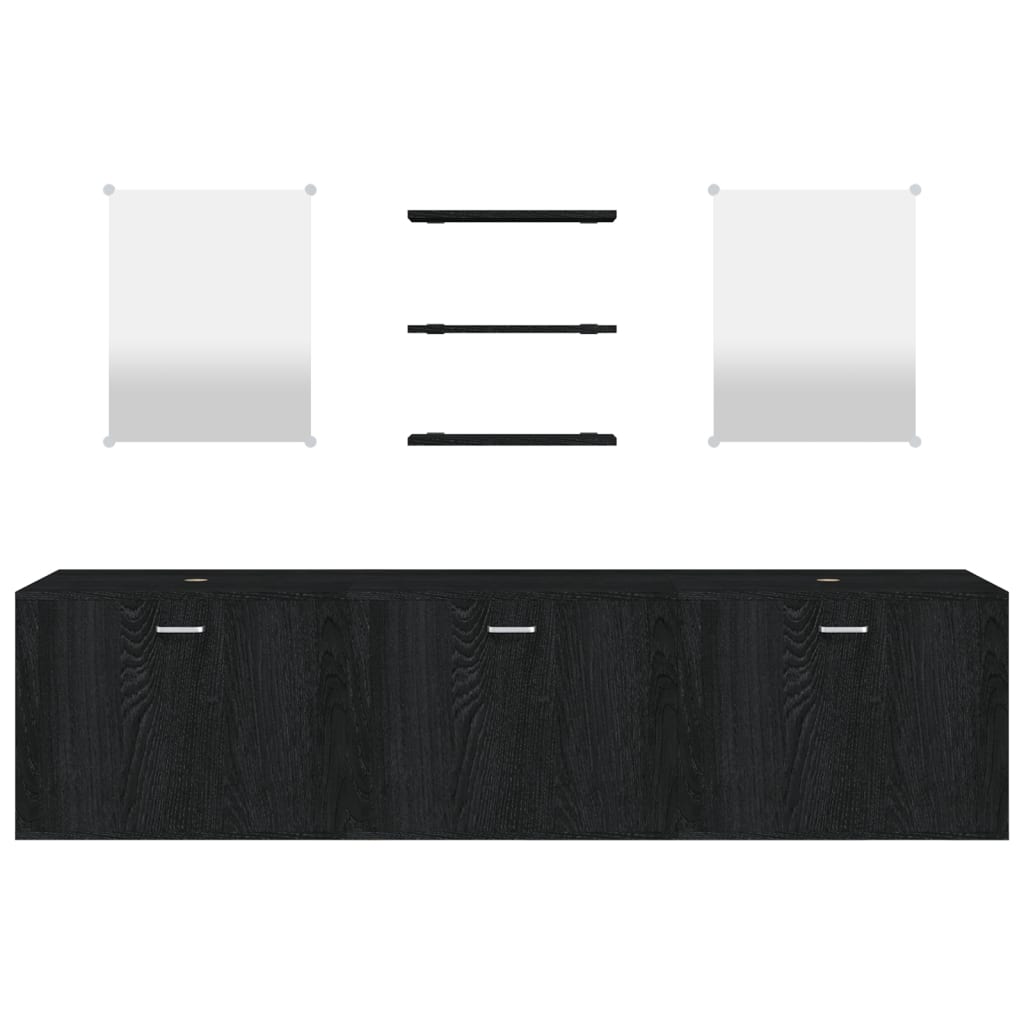 Set Mobilier De Baie, 6 Piese, , Lemn Prelucrat