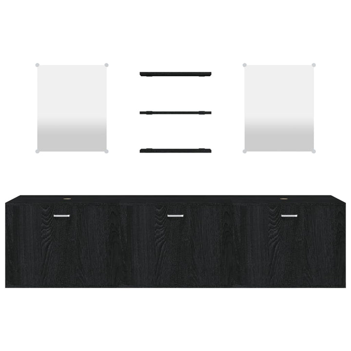 Set Mobilier De Baie, 6 Piese, , Lemn Prelucrat