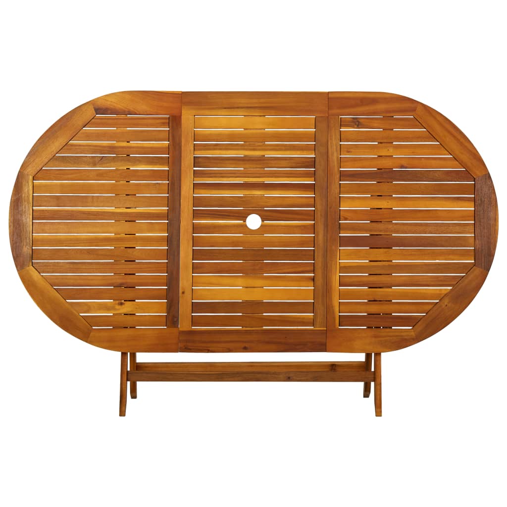 Set Mobilier De Exterior, 7 Piese, Lemn Masiv De Acacia