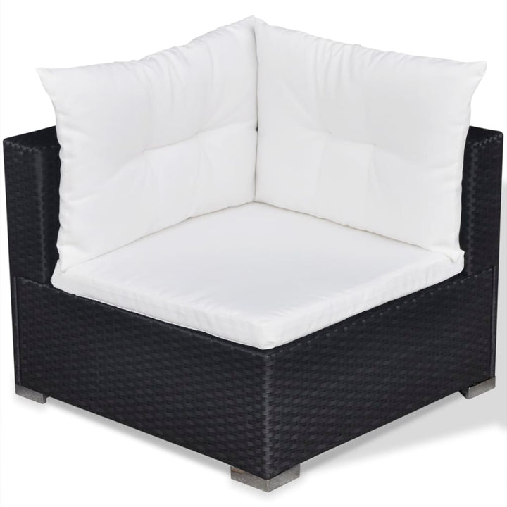 Set Mobilier De Grădină Cu Perne, 5 Piese, , Poliratan