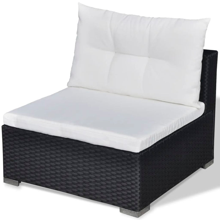 Set Mobilier De Grădină Cu Perne, 5 Piese, , Poliratan