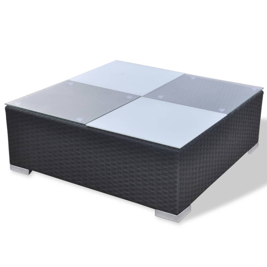 Set Mobilier De Grădină Cu Perne, 10 Piese, , Poliratan