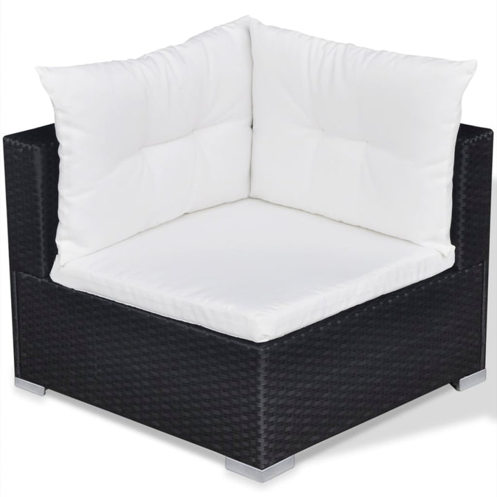 Set Mobilier De Grădină Cu Perne, 10 Piese, , Poliratan