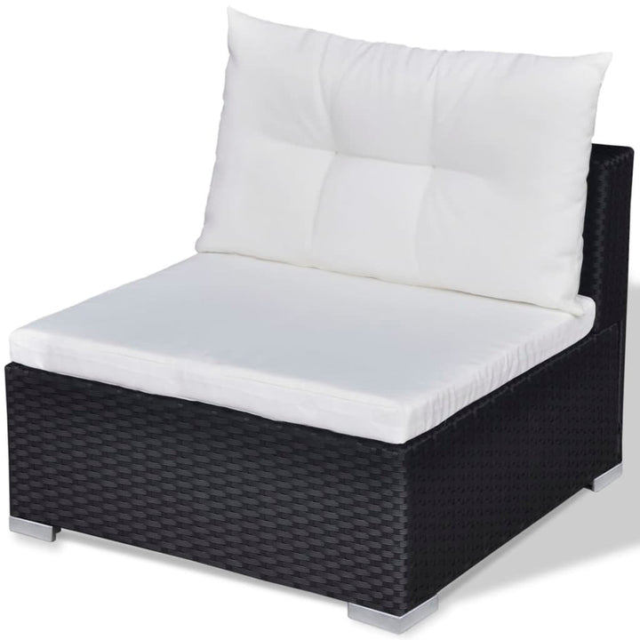 Set Mobilier De Grădină Cu Perne, 10 Piese, , Poliratan