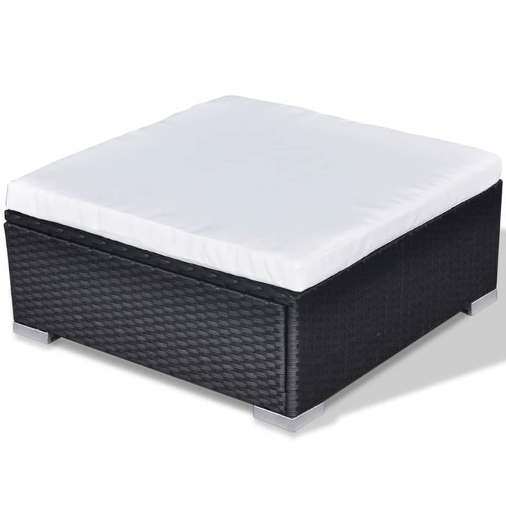 Set Mobilier De Grădină Cu Perne, 10 Piese, , Poliratan
