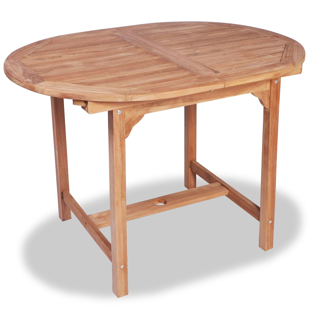 Set Mobilier De Exterior Desigilat, 7 Piese, Lemn Masiv De Tec