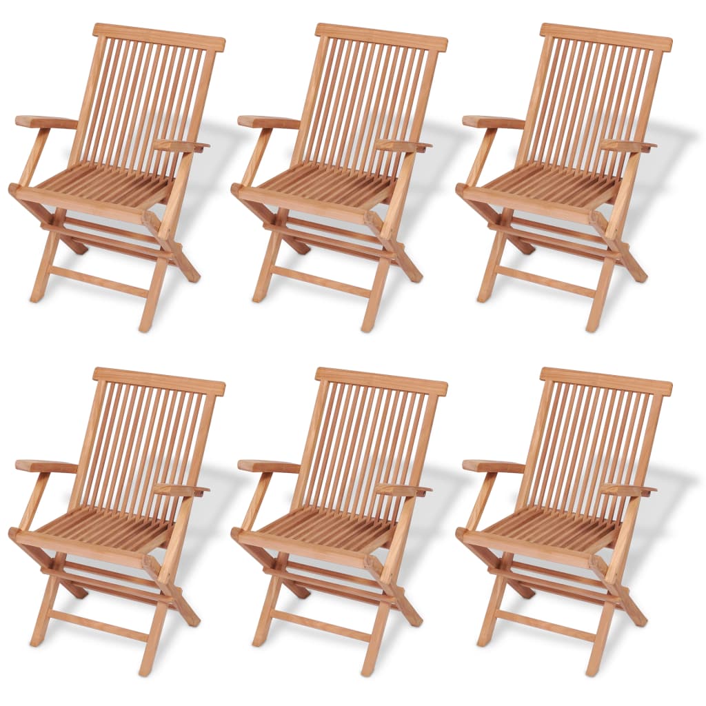 Set Mobilier De Exterior Desigilat, 7 Piese, Lemn Masiv De Tec