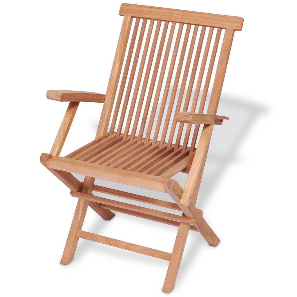 Set Mobilier De Exterior Desigilat, 7 Piese, Lemn Masiv De Tec