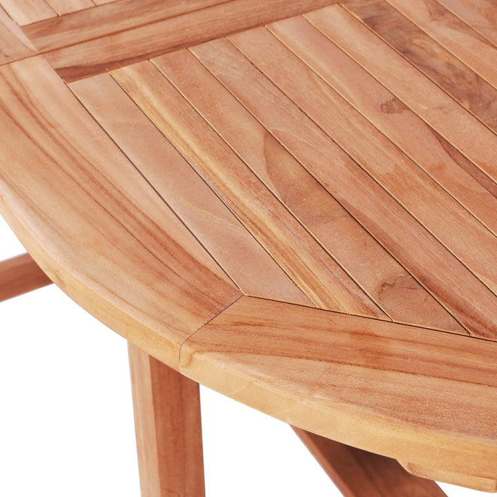 Set Mobilier De Exterior Desigilat, 7 Piese, Lemn Masiv De Tec