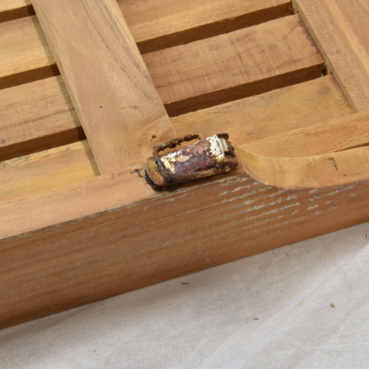Set Mobilier De Exterior Desigilat, 7 Piese, Lemn Masiv De Tec