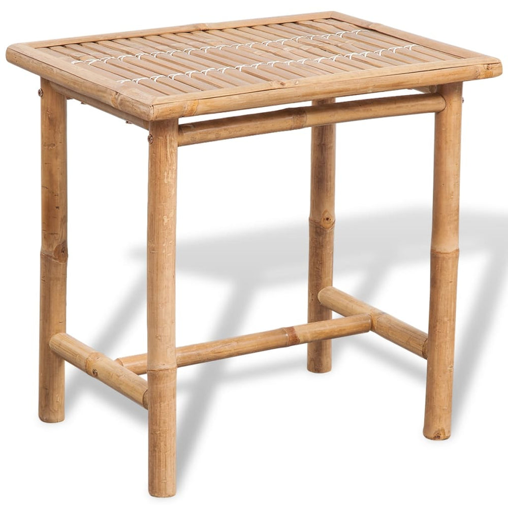 Set Mobilier Bistro Cu Perne, 3 Piese, Bambus