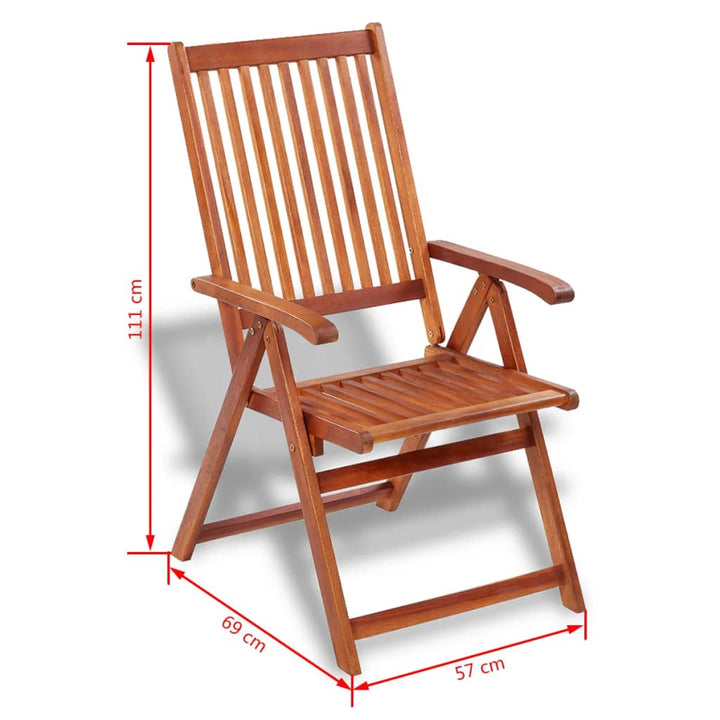 Set Mobilier De Exterior, 7 Piese, Lemn Masiv De Acacia