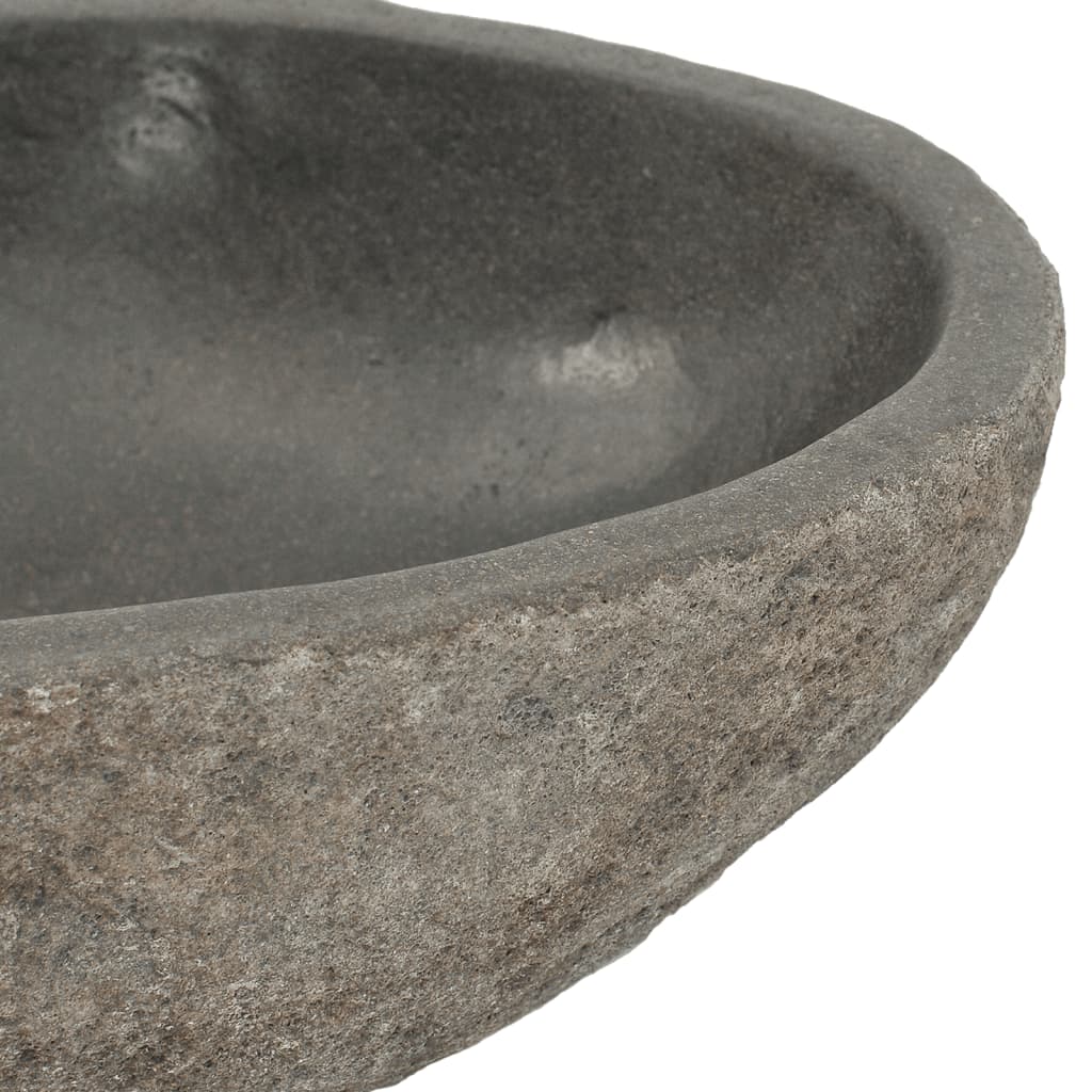 Chiuvetă Din Piatră De Râu, (29-38)X(24-31) Cm, Oval