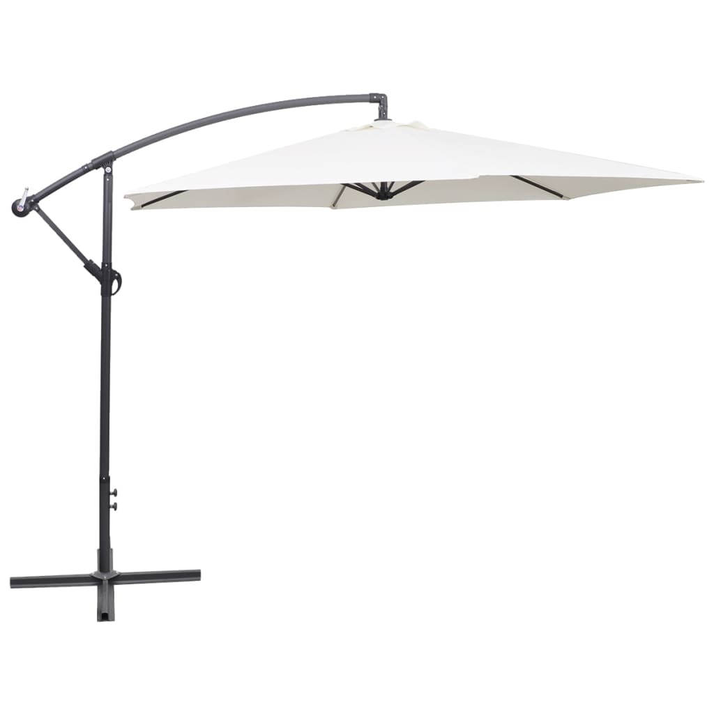 Umbrelă În Consolă, Stâlp Din Aluminiu, Cărămiziu, 300 Cm