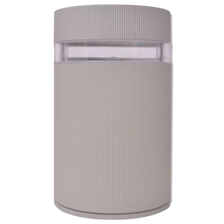Aplică Semi-Cilindrică De Perete Pentru Exterior, Gri , Aluminiu