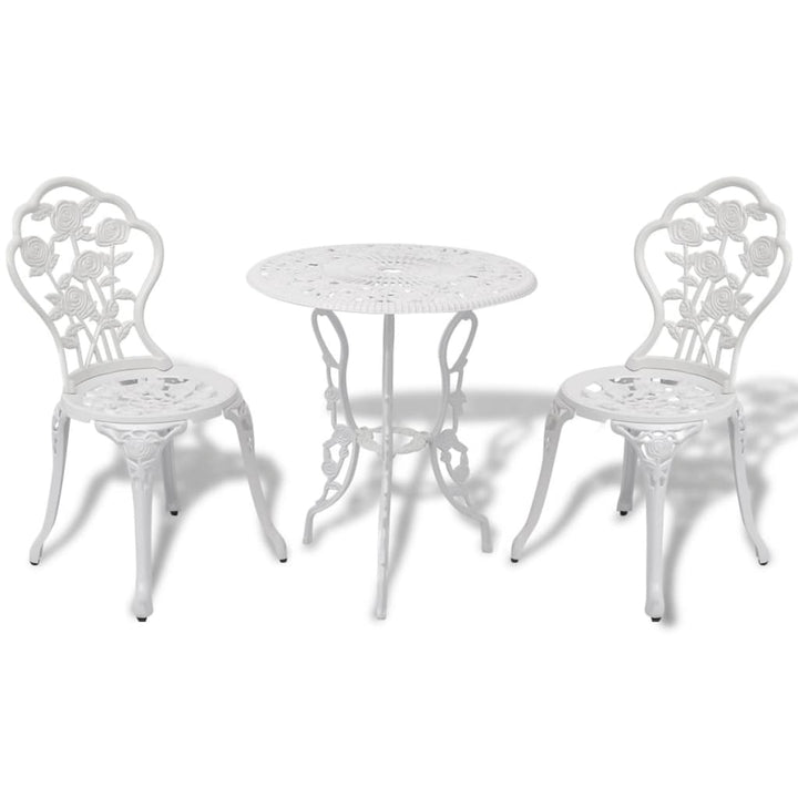 Set Mobilier Bistro, 3 Piese, Aluminiu Turnat