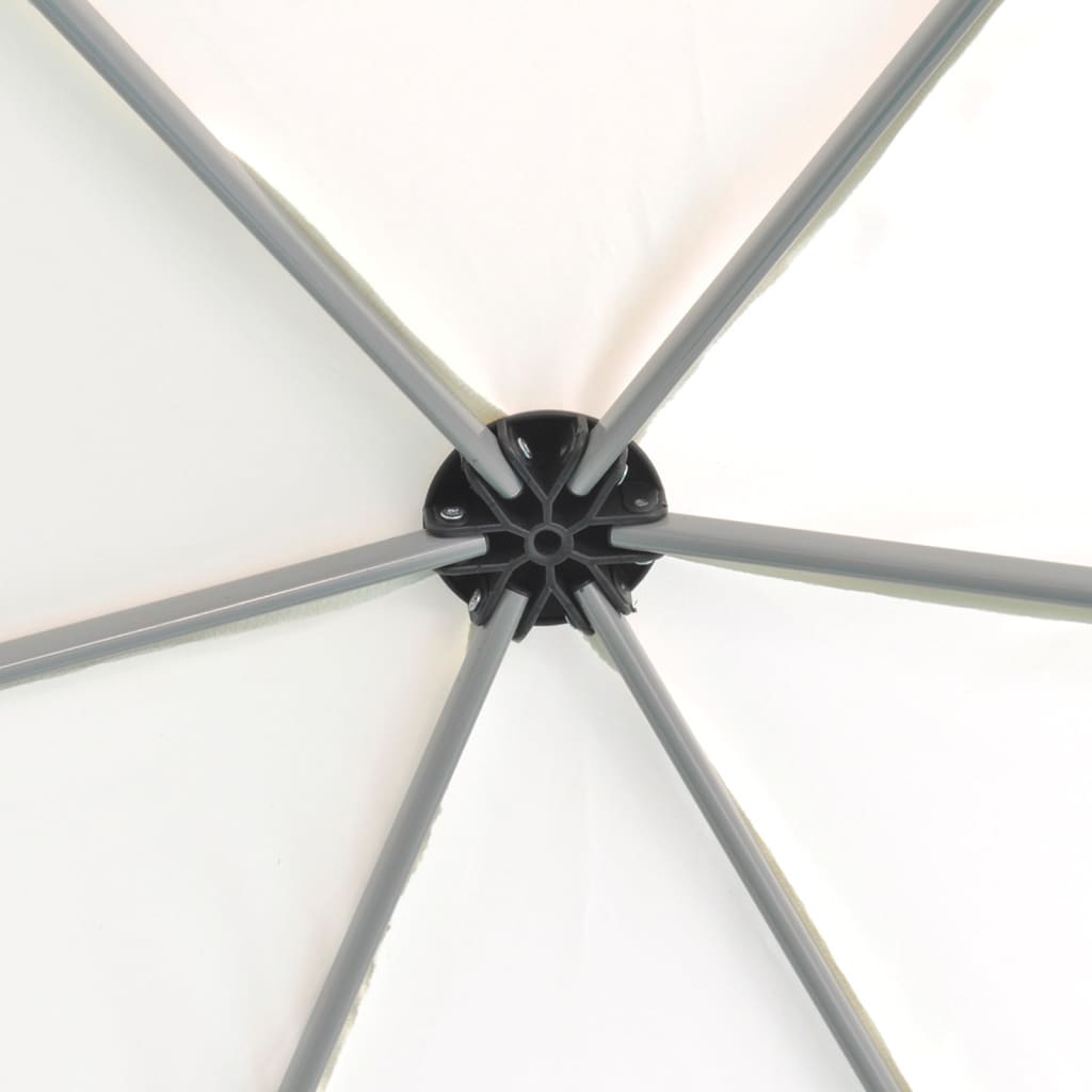 Marchiză Pliabilă Hexagonală, 6 Pereți, Alb , 3,6 X 3,1 M