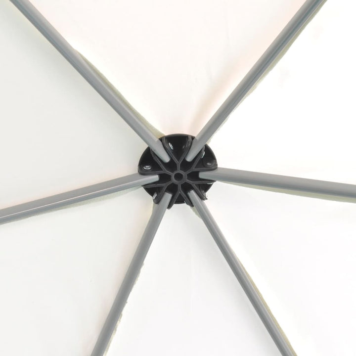 Marchiză Pliabilă Hexagonală, 6 Pereți, Alb , 3,6 X 3,1 M