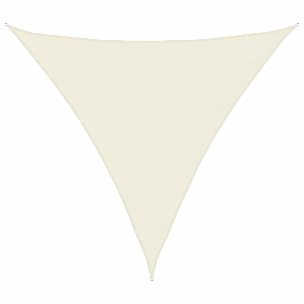Parasolar Din Țesătură Oxford Triunghiular, 3,6X3,6X3,6 M, Crem