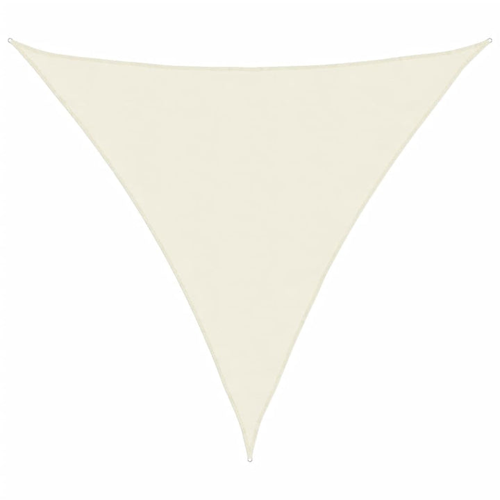 Parasolar Din Țesătură Oxford Triunghiular, 3,6X3,6X3,6 M, Crem
