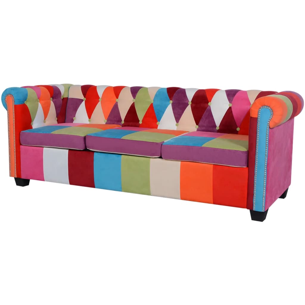 Canapea Chesterfield, Cu 2 Locuri, Material Textil