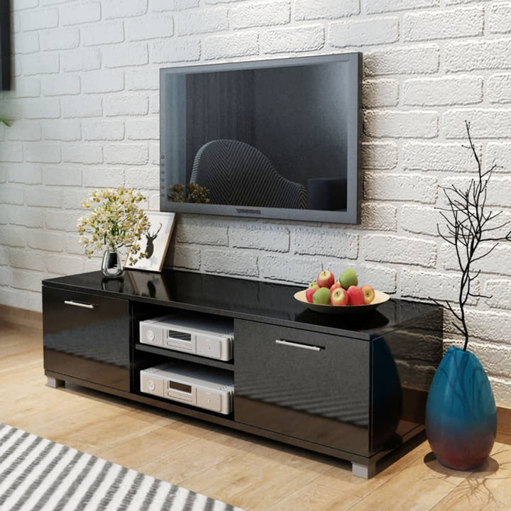 Comodă Tv, Alb Extralucios, 140 X 40,5 X 35 Cm