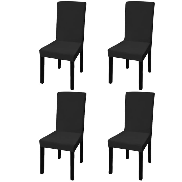 Huse De Scaun Elastice Drepte, 4 Buc.,