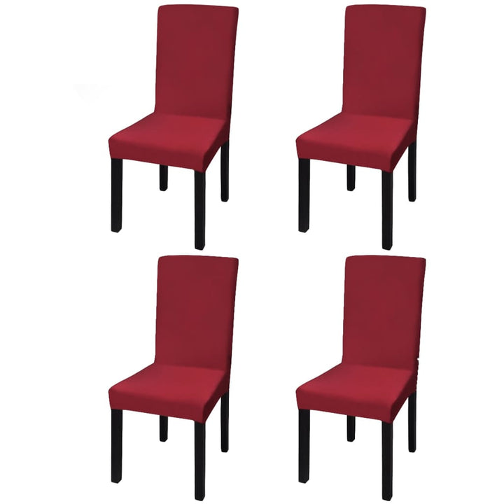 Huse De Scaun Elastice Drepte, 4 Buc.,