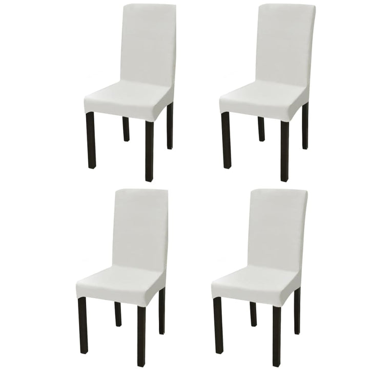 Huse De Scaun Elastice Drepte, 4 Buc.,