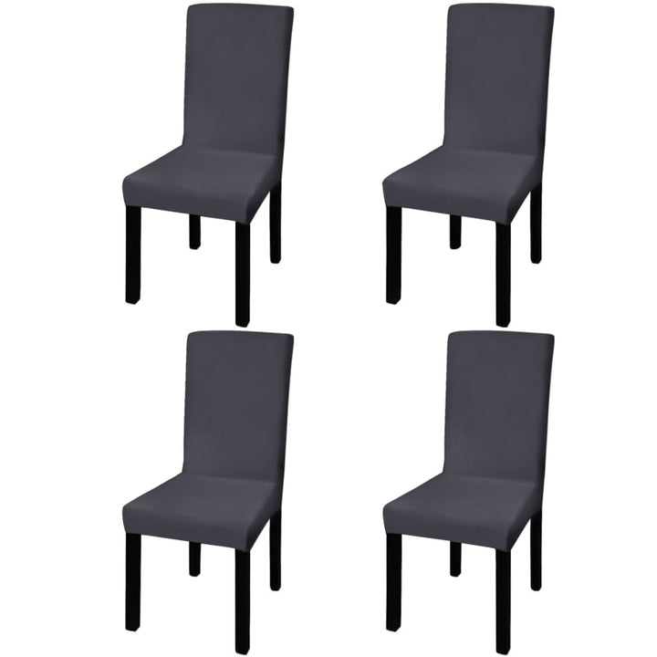 Huse De Scaun Elastice Drepte, 4 Buc.,