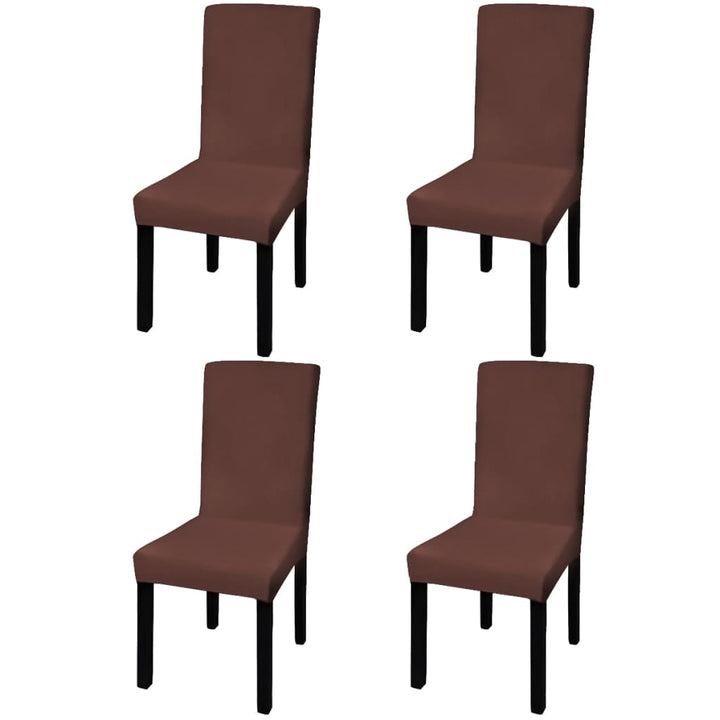 Huse De Scaun Elastice Drepte, 4 Buc.,