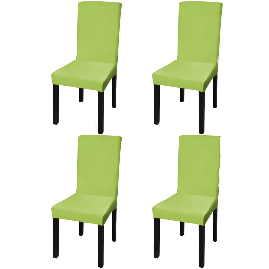 Huse De Scaun Elastice Drepte, 4 Buc.,