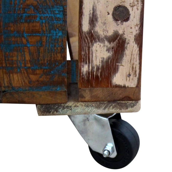 Măsuță De Cafea, 70 X 70 X 35 Cm, Lemn Masiv Reciclat