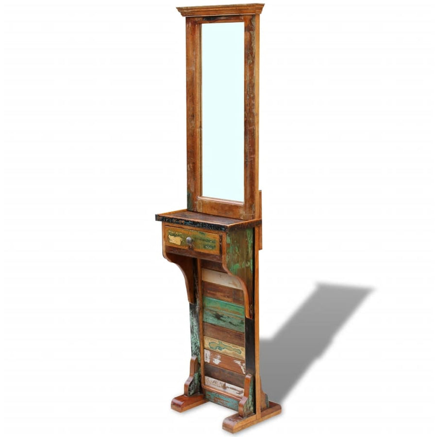 Oglindă Pentru Hol, 47 X 23 X 180 Cm, Lemn Reciclat Solid