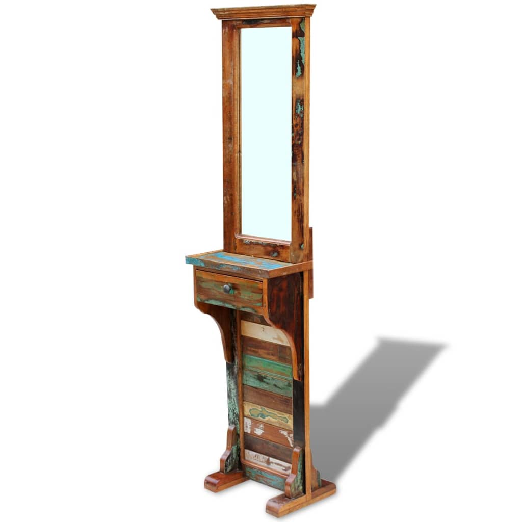 Oglindă Pentru Hol, 47 X 23 X 180 Cm, Lemn Reciclat Solid