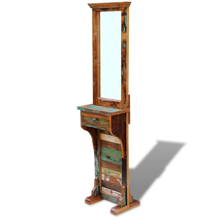 Oglindă Pentru Hol, 47 X 23 X 180 Cm, Lemn Reciclat Solid